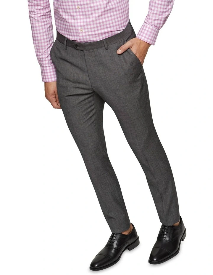 Oxford Auden Wool Suit Trousers Grey 6 Oxford Auden Wool Suit Trousers Grey - Image 4