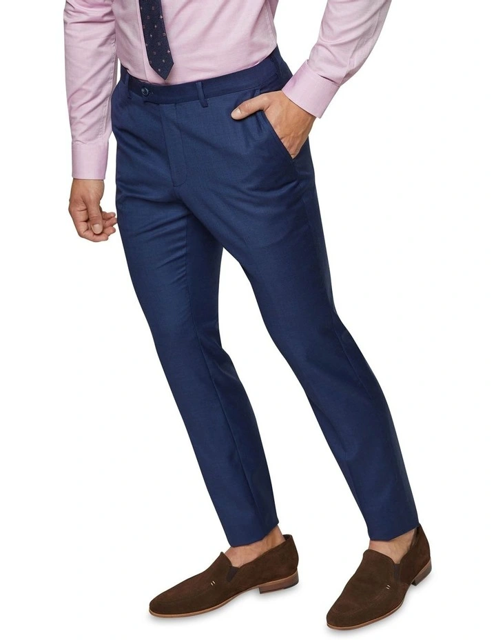 Oxford Hopkins Wool Suit Trousers Navy 6 Oxford Hopkins Wool Suit Trousers Navy - Image 4
