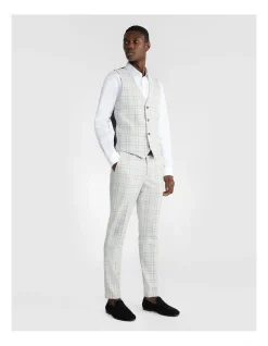 Yd. Patrick Check Waistcoat Silver -Cambridge Clothing shop 906468760 4 720x928