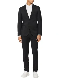 Calvin Klein Slim Twill Suit Pant Charcoal 9 Calvin Klein Slim Twill Suit Pant Charcoal -Cambridge Clothing shop 924592780 4 720x928