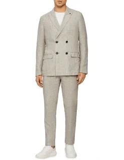 Calvin Klein X-Slim Linen Blend Stretch Suit Pant In Light Grey 8 Calvin Klein X-Slim Linen Blend Stretch Suit Pant In Light Grey -Cambridge Clothing shop 926776990 4 720x928