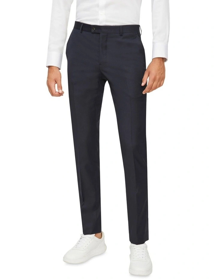 Calvin Klein X-Slim Puppytooth Suit Pant In Navy 3 Calvin Klein X-Slim Puppytooth Suit Pant In Navy