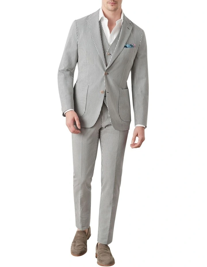 MJ Bale Gatsby Seersucker Jacket In Green 8 MJ Bale Gatsby Seersucker Jacket In Green - Image 6