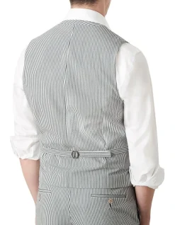 MJ Bale Gatsby Seersucker Waistcoat In Green 7 MJ Bale Gatsby Seersucker Waistcoat In Green -Cambridge Clothing shop 927881740 3 720x928