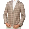 Calvin Klein Tonal Check Knit Blazer In Chocolate -Cambridge Clothing shop 928885690 1 720x928