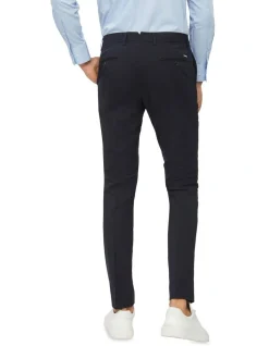 Calvin Klein X-Slim Square Weave Trouser In Navy -Cambridge Clothing shop 928900900 2 720x928