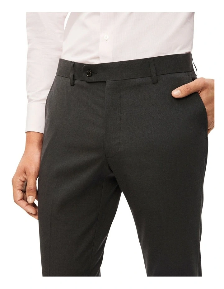 Calvin Klein X-Slim Square Weave Trouser In Charcoal 6 Calvin Klein X-Slim Square Weave Trouser In Charcoal - Image 4