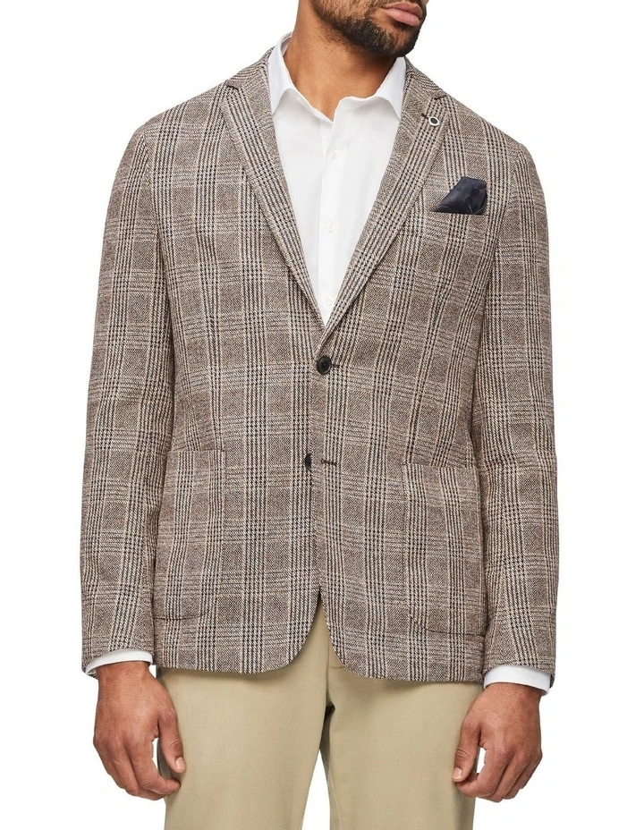 Van Heusen Black Label Check Blazer In Chocolate 3 Van Heusen Black Label Check Blazer In Chocolate