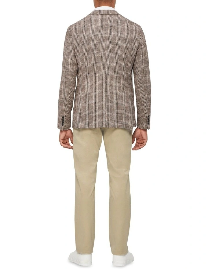 Van Heusen Black Label Check Blazer In Chocolate 5 Van Heusen Black Label Check Blazer In Chocolate - Image 3