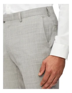 Van Heusen Black Label Slim Window Pane Suit Pant In Light Grey 8 Van Heusen Black Label Slim Window Pane Suit Pant In Light Grey -Cambridge Clothing shop 929158300 3 720x928