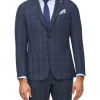Van Heusen Slim Double Side Check Suit Jacket In Vintage Blue 1 Van Heusen Slim Double Side Check Suit Jacket In Vintage Blue -Cambridge Clothing shop 929809090 1 720x928