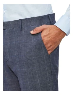Van Heusen Tailored Prince Of Wales Check Pant In Denim -Cambridge Clothing shop 929809540 3 720x928