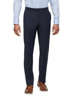 Van Heusen Tailored Fine Stripe Suit Pant In Navy