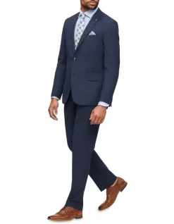 Van Heusen Tailored Prince Of Wales Check Pant In Blue -Cambridge Clothing shop 930220120 4 720x928