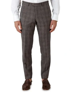Cambridge Interceptor Modern Fit Trouser In Brown