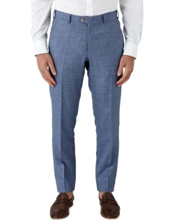 Cambridge Interceptor Modern Fit Trouser In Light Blue