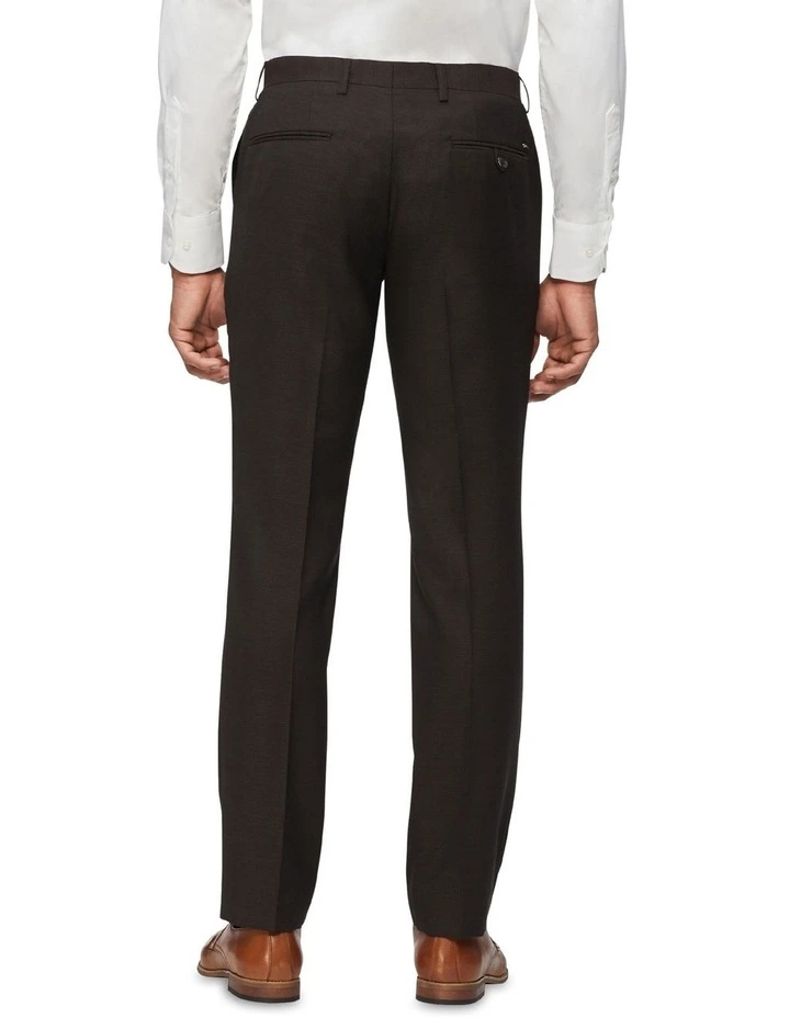 Van Heusen Black Label Tailored Textured Suit Pant In Chocolate 4 Van Heusen Black Label Tailored Textured Suit Pant In Chocolate - Image 2