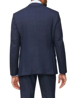 Van Heusen Black Label Tailored Window Pane Suit Jacket In Navy 8 Van Heusen Black Label Tailored Window Pane Suit Jacket In Navy -Cambridge Clothing shop 930295360 3 720x928