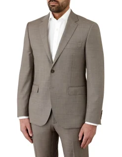 Dom Bagnato Stefano Tailored Fit Jacket In Taupe -Cambridge Clothing shop 931047040 3 720x928