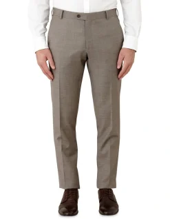Dom Bagnato Fabio Tailored Fit Trouser In Taupe