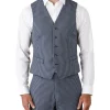 Gibson Mighty Slim Fit Vest In Blue 1 Gibson Mighty Slim Fit Vest In Blue -Cambridge Clothing shop 937507960 1 720x928
