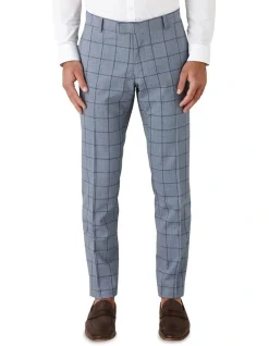 Gibson Caper Slim Fit Trousers In Chambray