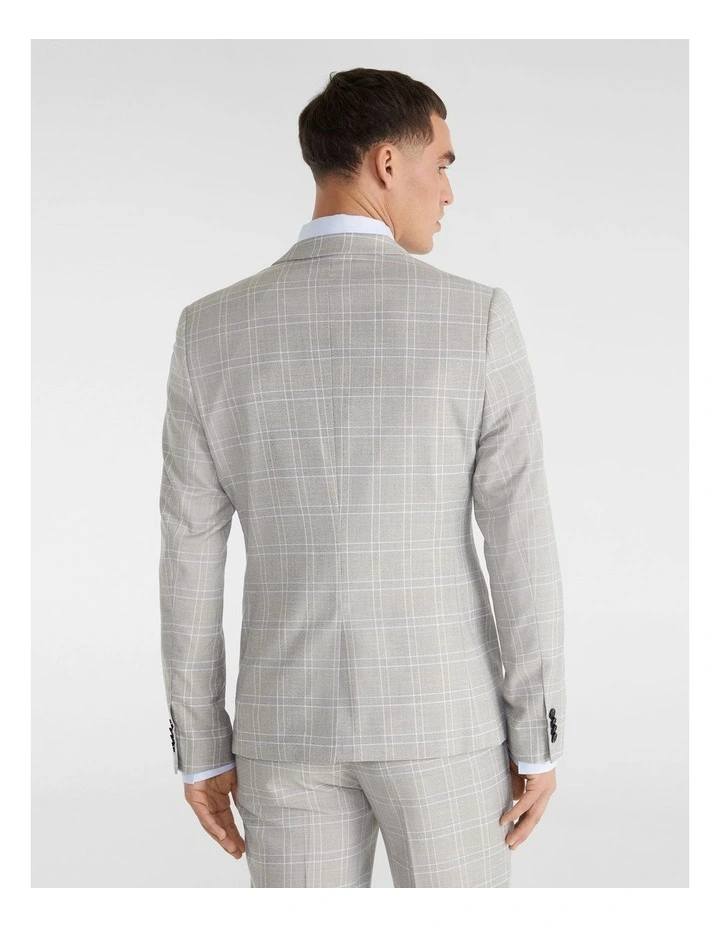 Yd. Metz Skinny Suit Jacket In Silver 5 Yd. Metz Skinny Suit Jacket In Silver - Image 3