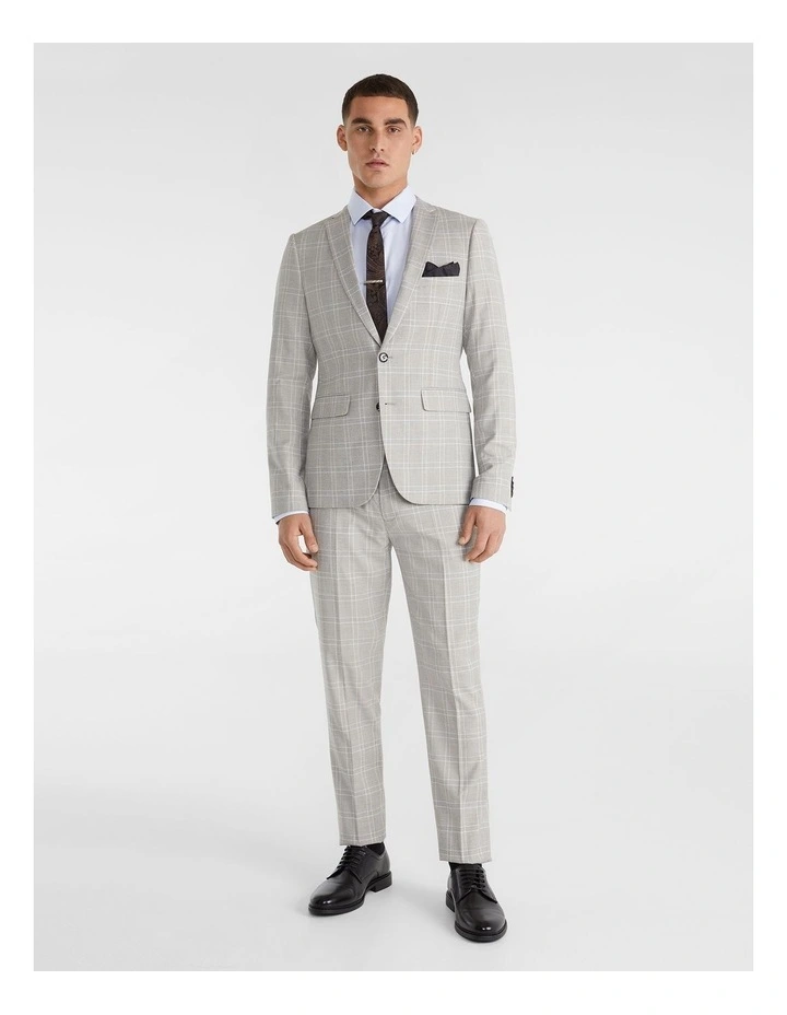 Yd. Metz Skinny Suit Jacket In Silver 8 Yd. Metz Skinny Suit Jacket In Silver - Image 6