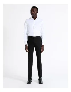 Blaq Slim Plain Trouser In Black