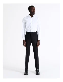 Blaq Slim Pin Dot Trouser In Navy