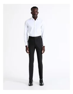 Blaq Slim Pin Dot Trouser In Black