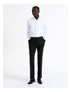 Blaq Tailored Plain Trouser In Black