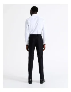 Blaq Tailored Texture Trouser In Navy -Cambridge Clothing shop 941628880 5 720x928