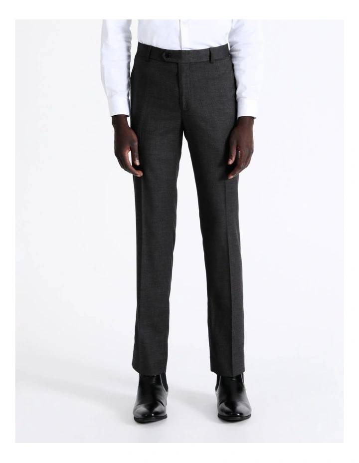 Blaq Tailored Sharkskin Trouser In Charcoal 4 Blaq Tailored Sharkskin Trouser In Charcoal - Image 2