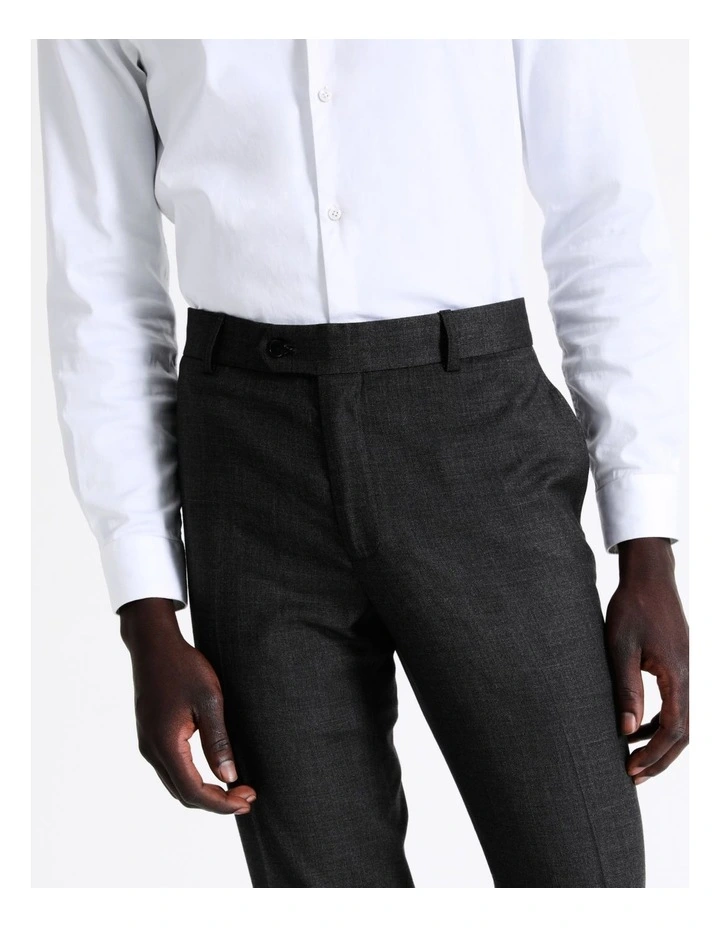 Blaq Tailored Sharkskin Trouser In Charcoal 5 Blaq Tailored Sharkskin Trouser In Charcoal - Image 3