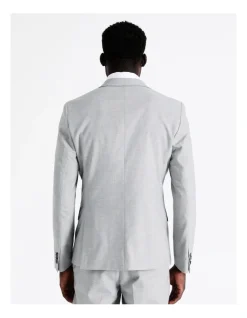 Blaq Tailored Plain Marle Suit Jacket In Grey -Cambridge Clothing shop 942282640 6 720x928