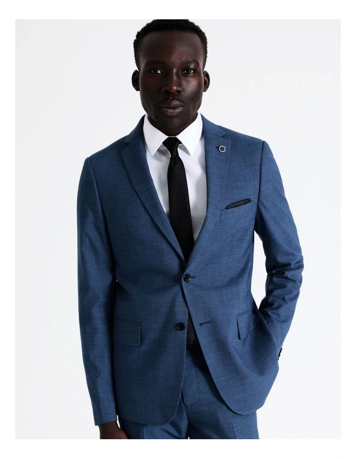 Blaq Slim Puppytooth Suit Jacket In Blue 5 Blaq Slim Puppytooth Suit Jacket In Blue - Image 3
