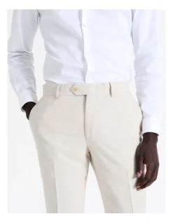 Blaq Slim Plain Linen Blend Suit Pant In Ecru 13 Blaq Slim Plain Linen Blend Suit Pant In Ecru -Cambridge Clothing shop 942283180 5 1 720x928