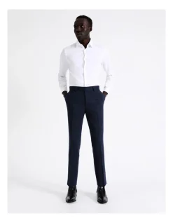 Blaq Slim Plain Linen Blend Suit Pant In Navy 9 Blaq Slim Plain Linen Blend Suit Pant In Navy -Cambridge Clothing shop 942283360 3 720x928