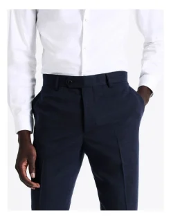 Blaq Slim Plain Linen Blend Suit Pant In Navy 10 Blaq Slim Plain Linen Blend Suit Pant In Navy -Cambridge Clothing shop 942283360 4 720x928