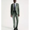 Blaq Slim Marle Herringbone Suit Pant In Olive -Cambridge Clothing shop 942283720 1 720x928