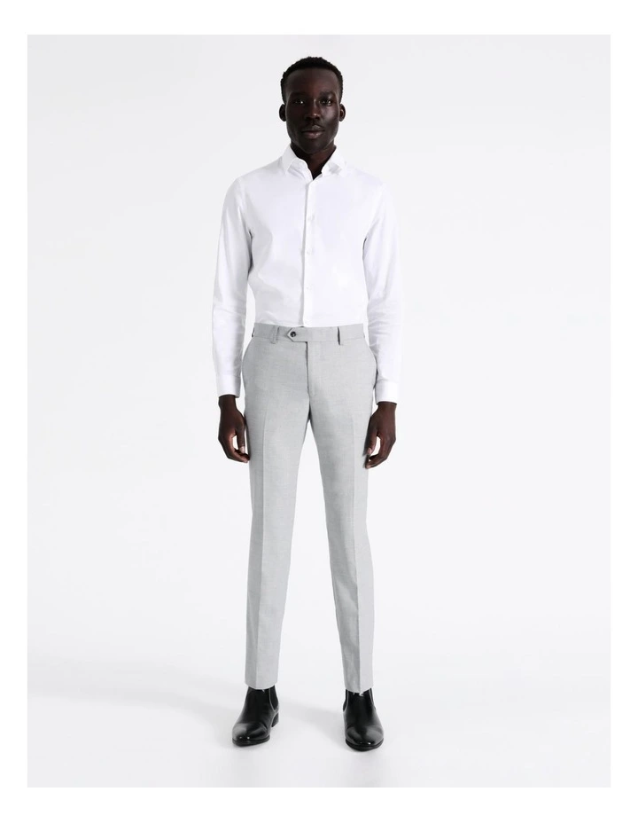 Blaq Tailored Plain Marle Suit Pant In Grey 3 Blaq Tailored Plain Marle Suit Pant In Grey