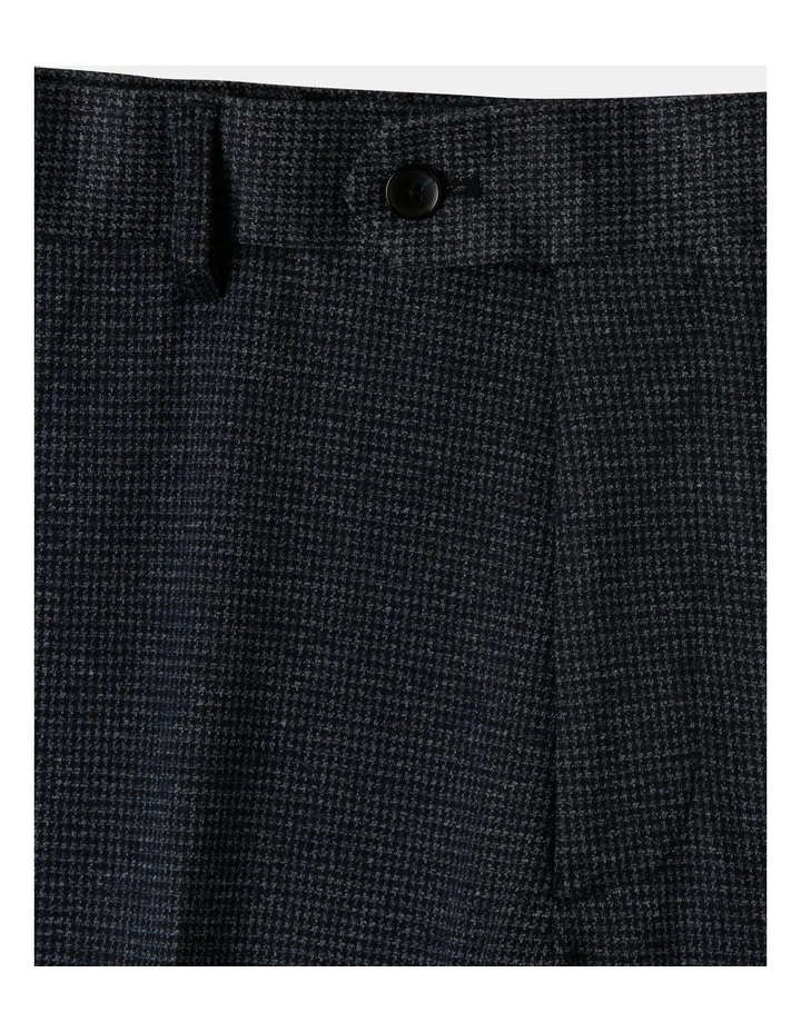 Blaq Tailored Puppytooth Knit Suit Pant In Denim 4 Blaq Tailored Puppytooth Knit Suit Pant In Denim - Image 2