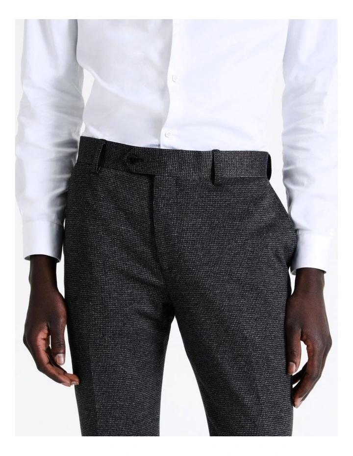 Blaq Slim Puppytooth Knit Suit Pant In Grey 4 Blaq Slim Puppytooth Knit Suit Pant In Grey - Image 2