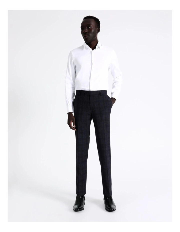 Blaq Tailored Check Suit Pant In Navy 5 Blaq Tailored Check Suit Pant In Navy - Image 3