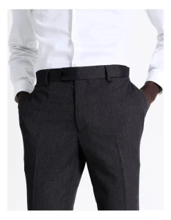 Blaq Tailored Herringbone Suit Pant In Charcoal -Cambridge Clothing shop 942284440 3 720x928