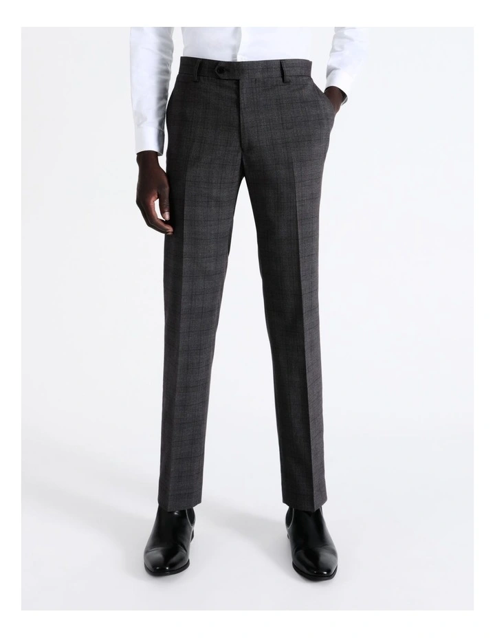 Blaq Tailored Prince Of Wales Check Suit Pant In Charcoal 4 Blaq Tailored Prince Of Wales Check Suit Pant In Charcoal - Image 2
