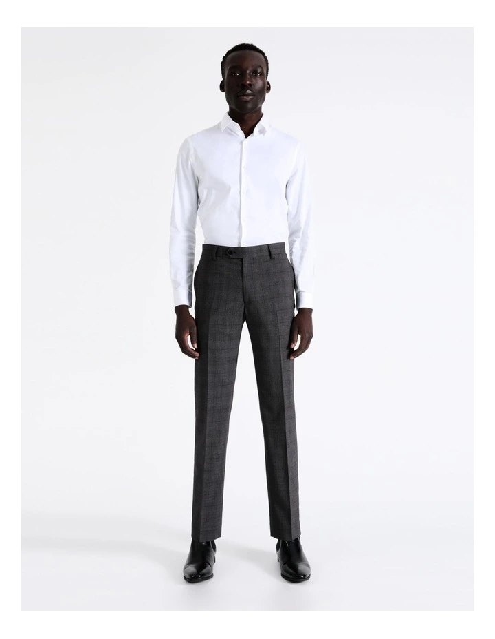 Blaq Tailored Prince Of Wales Check Suit Pant In Charcoal 5 Blaq Tailored Prince Of Wales Check Suit Pant In Charcoal - Image 3