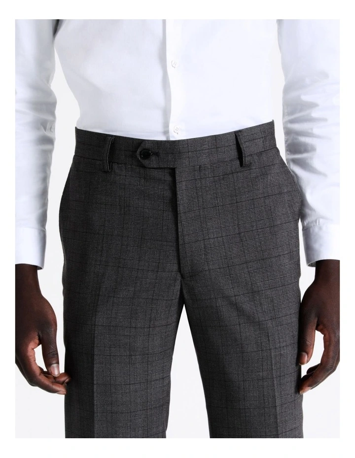 Blaq Tailored Prince Of Wales Check Suit Pant In Charcoal 6 Blaq Tailored Prince Of Wales Check Suit Pant In Charcoal - Image 4
