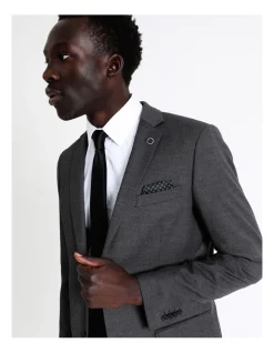 Blaq Tailored Birdseye Suit Jacket In Charcoal 11 Blaq Tailored Birdseye Suit Jacket In Charcoal -Cambridge Clothing shop 942327280 4 1 720x928